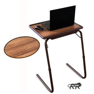 Bi3 Table Adjustable Strong Multipurpose Portable Laptop Table, Study Table, Kids Table, Office Table, Dinning Table (Alder Brown)